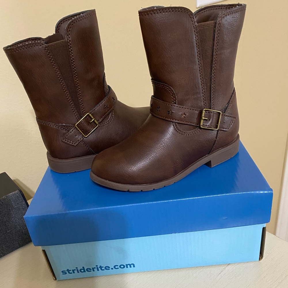 Stride Rite Lizz Brown Kids Boots
